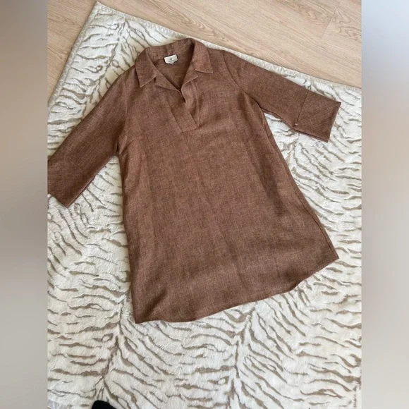 TUCKERNUCK Amelia basket weave shirt dress - Picture 2 of 2